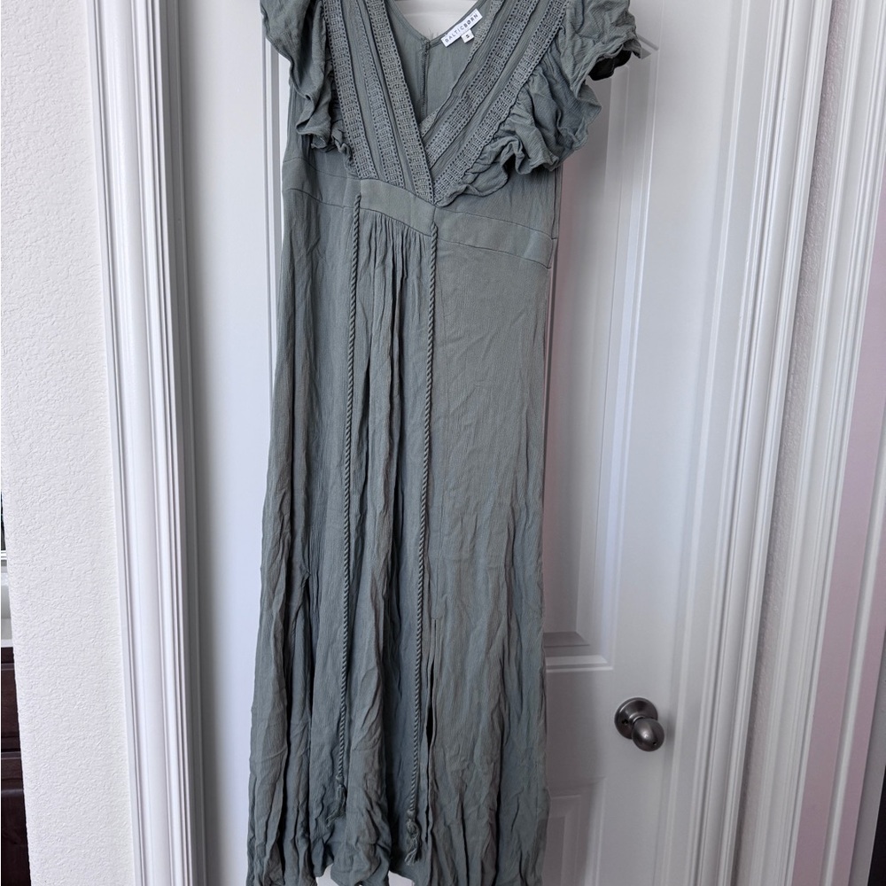 Elegant Sage Maxi Dress